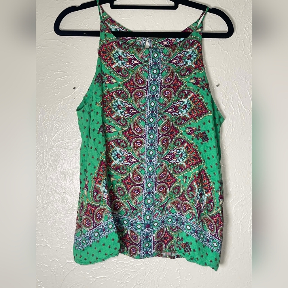 VERSE Made in USA Boho Paisley Tank Top